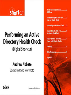 cover image of Performing an Active Directory Health Check (Digital Short Cut)